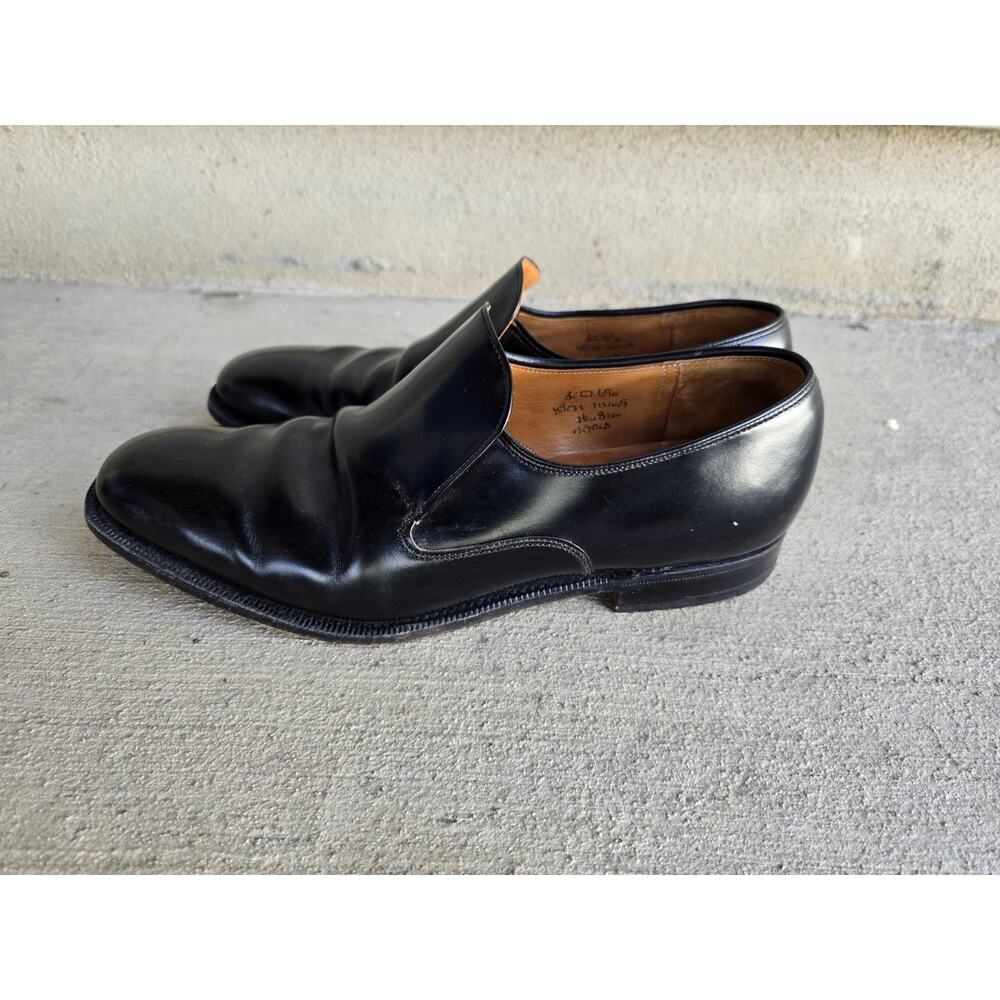 Church's Custom Grade Black Leather Slip On Loafer Mens Size 8.5 D